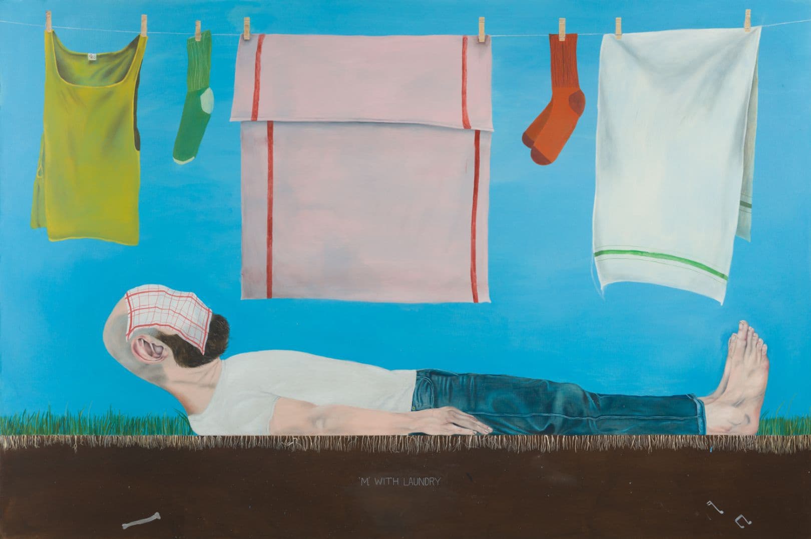 Michael Hilsman's Hockney-esque paintings of vulnerability and the discomforts of public exposure