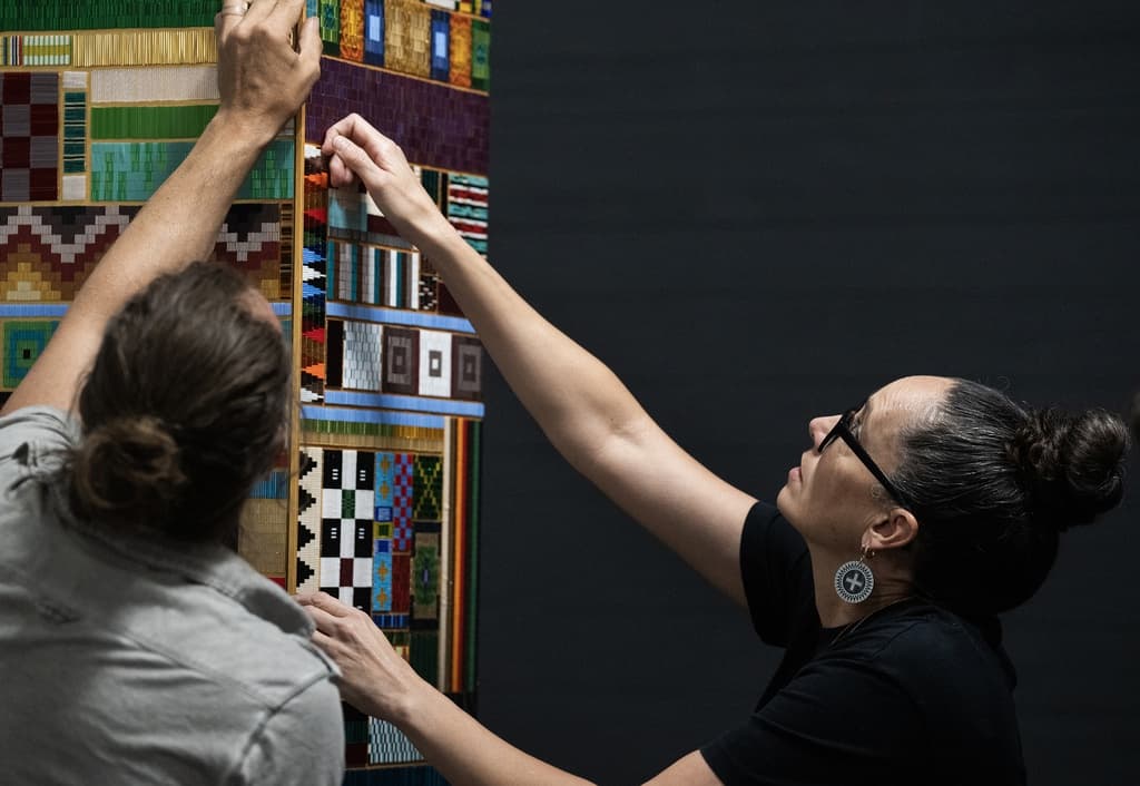 Famed artist Dyani White Hawk’s new sculpture celebrates community and continuity
