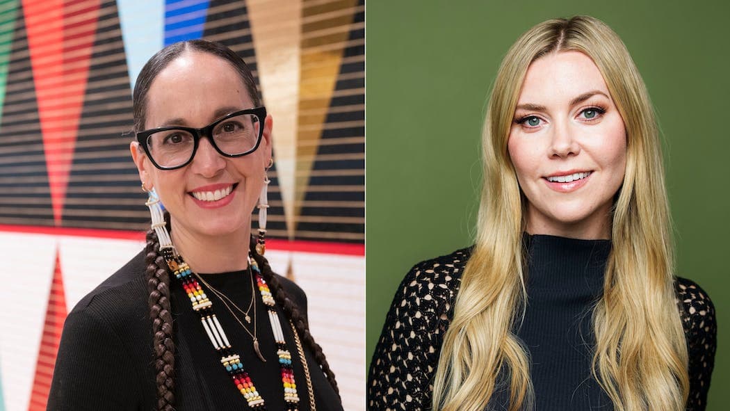 Artist of the Year 2023 runners-up: Dyani White Hawk and Kelsey Cook