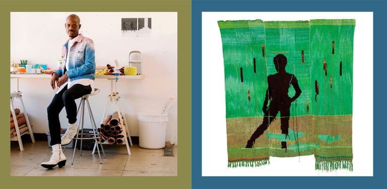 Diedrick Brackens featured in "Elle Decor"