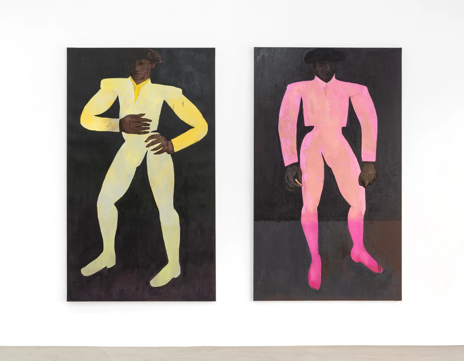 Duke (yellow) and Duke (pink)